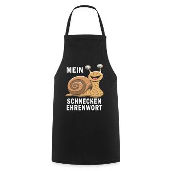 MEIN SCHNECKEN EHRENWORT - Kochschürze - Schwarz - Vorne - AI Model Male 185 dark (185cm)