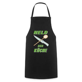 HELD DER KÜCHE - Kochschürze - Schwarz - Vorne - AI Model Male 185 dark (185cm)