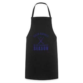 Field hockey is my favorite season indoor hockey - Cooking Apron - black - Front - AI Model Male 185 dark (185cm)