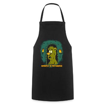 The other day in the dungeon - Cooking Apron - black - Front - AI Model Male 185 dark (185cm)