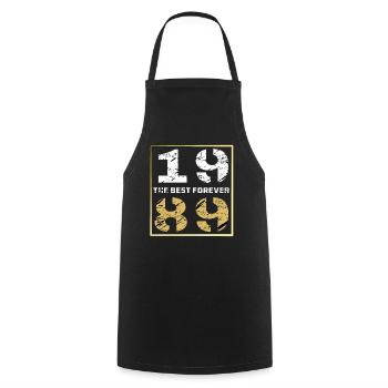 LE MEILLEUR POUR TOUJOURS 1989 - Tablier de cuisine - noir - Devant - AI Model Male 185 dark (185cm)