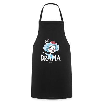 Queen without drama - Cooking Apron - black - Front - AI Model Male 185 dark (185cm)