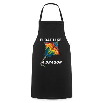 DRACHEN FLOAT LIKE A DRAGON - Kochschürze - Schwarz - Vorne - AI Model Male 185 dark (185cm)