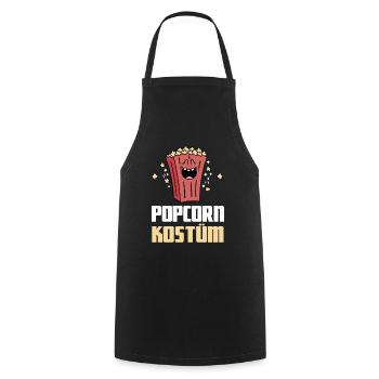 Popcorn Costumes Film Nuit Déguisement Carnaval - Tablier de cuisine - noir - Devant - AI Model Male 185 dark (185cm)