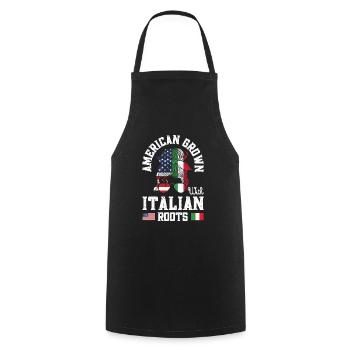 Américain cultivé avec des racines italiennes Italiener - Tablier de cuisine - noir - Devant - AI Model Male 185 dark (185cm)