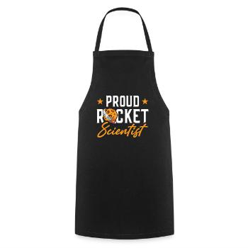 Proud Rocket Scientist Planet Space Gift - Cooking Apron - black - Front - AI Model Male 185 dark (185cm)