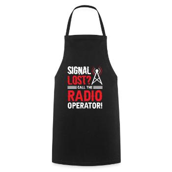 Signal perdu Opérateur radio Profession Émission de radio - Tablier de cuisine - noir - Devant - AI Model Male 185 dark (185cm)