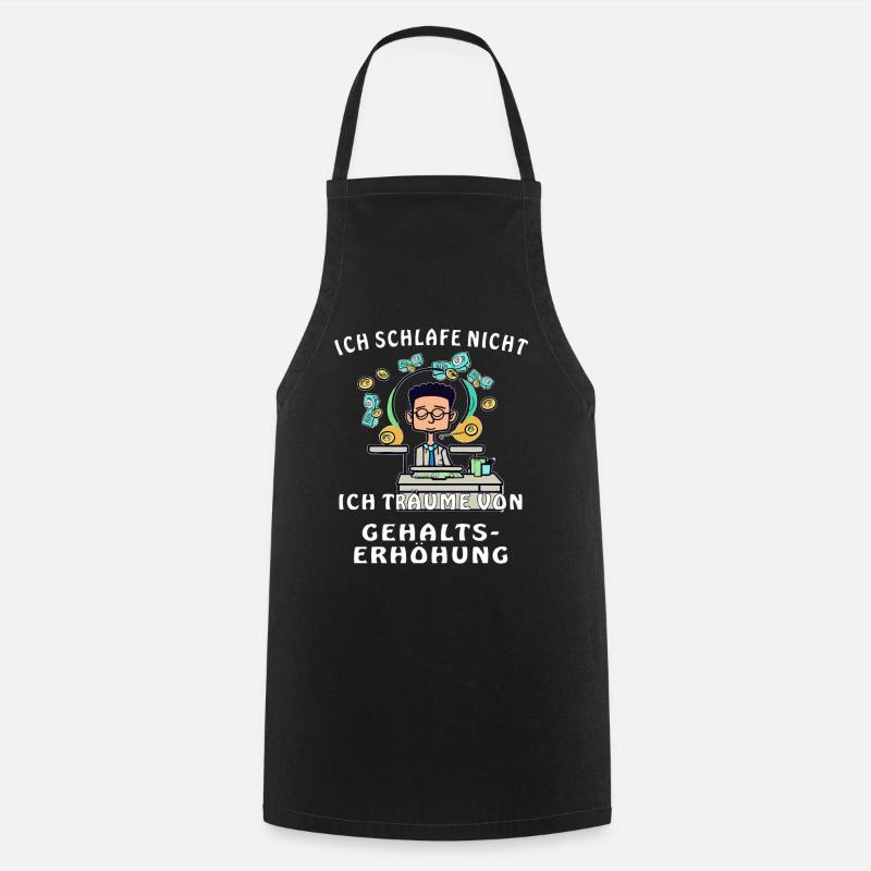 AUGMENTATION DE SALAIRE DE MAN DESK - Tablier de cuisine - noir