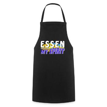 FOOD MY SPIRIT - Cooking Apron - black - Front - AI Model Male 185 dark (185cm)