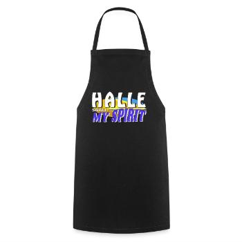 HALLE SAALE MY SPIRIT - Cooking Apron - black - Front - AI Model Male 185 dark (185cm)