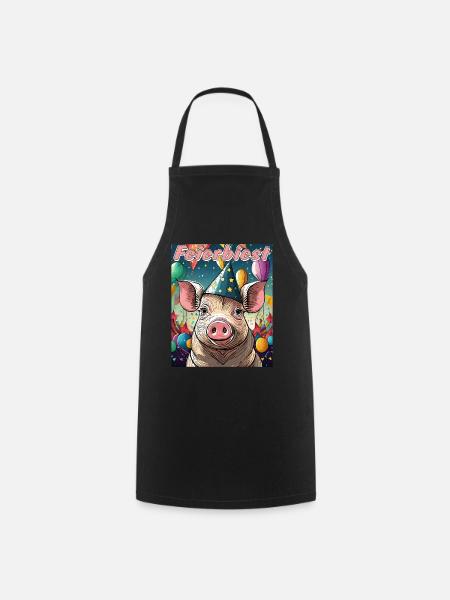 SCHWEIN FEIERBIEST - Kochschürze - Schwarz