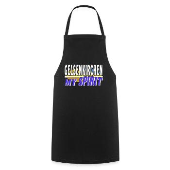 GELSENKIRCHEN MY SPIRIT - Cooking Apron - black - Front - AI Model Male 185 dark (185cm)