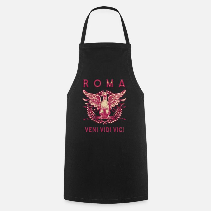 ROMA VENI VIDI VICI - Tablier de cuisine - noir