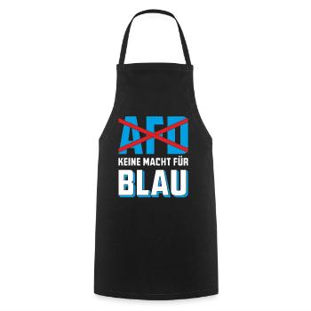 L’AFD N’A PAS DE POUVOIR POUR LE BLEU - Tablier de cuisine - noir - Devant - AI Model Male 185 dark (185cm)