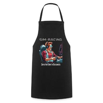 SIM RACING Zero to Sim - Kochschürze - Schwarz - Vorne - AI Model Male 185 dark (185cm)