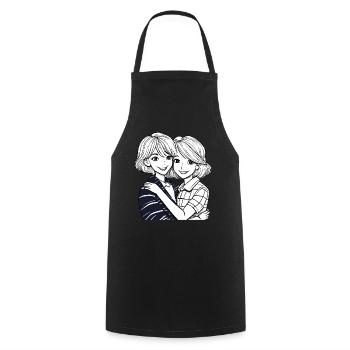 SISTERS - Cooking Apron - black - Front - AI Model Male 185 dark (185cm)
