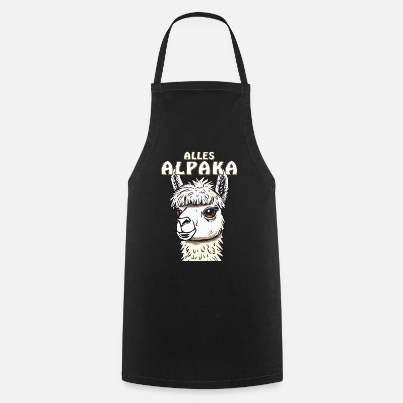 ALLES ALPAKA - Kochschürze - Schwarz