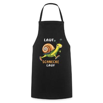 BARREL AUGER RUN - Cooking Apron - black - Front - AI Model Male 185 dark (185cm)