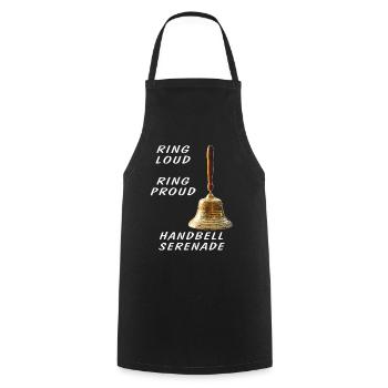 HANDBELL RING LOUD RING PROUD - Kochschürze - Schwarz - Vorne - AI Model Male 185 dark (185cm)
