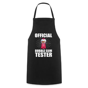 Distributeur automatique de chewing-gum - Testeur officiel de chewing-gum - Tablier de cuisine - noir - Devant - AI Model Male 185 dark (185cm)