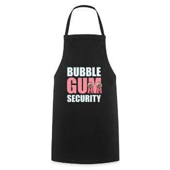 Bubble Gum Security Gumball Machine Gift - Cooking Apron - black - Front - AI Model Male 185 dark (185cm)