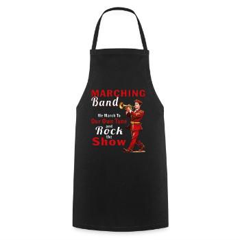 MARCHING BAND We March - Cooking Apron - black - Front - AI Model Male 185 dark (185cm)