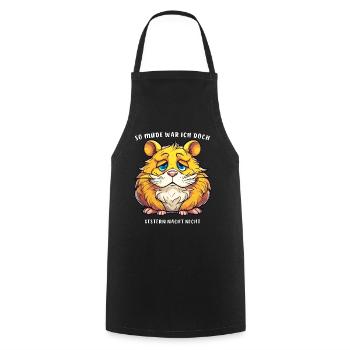 I WASN'T THAT TIRED LAST NIGHT - Cooking Apron - black - Front - AI Model Male 185 dark (185cm)