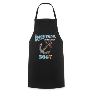 ANCRE DE NAVIRE RESTES DE MON BATEAU - Tablier de cuisine - noir - Devant - AI Model Male 185 dark (185cm)