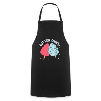 Cotton Candy Lustiges Zuckerwatte Geschenk - Kochschürze - Schwarz - Vorne - AI Model Male 185 dark (185cm)