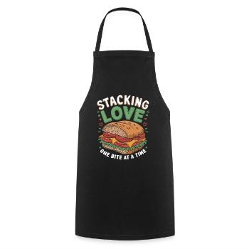 Sandwich Tag Belegter Toast Brötchen Sandwiches - Kochschürze - Schwarz - Vorne - AI Model Male 185 dark (185cm)