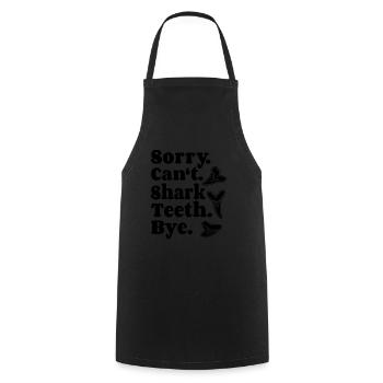 Dent de requin Dent de requin Dents de requin - Tablier de cuisine - noir - Devant - AI Model Male 185 dark (185cm)