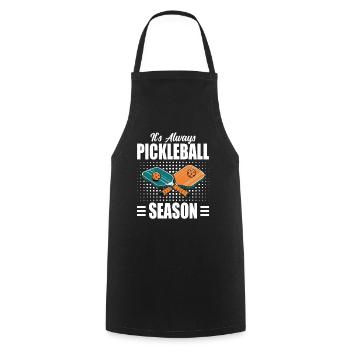Pickleball Bat Pickleball Player Gift - Cooking Apron - black - Front - AI Model Male 185 dark (185cm)