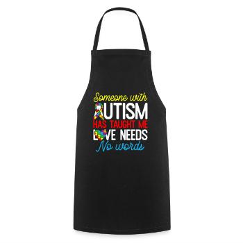 Lustiges Autismus Geschenk Männer Frauen Kinder - Kochschürze - Schwarz - Vorne - AI Model Male 185 dark (185cm)