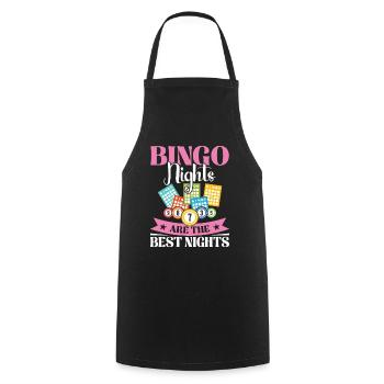 Conception amusante de la soirée de bingo pour les fans de bingo - Tablier de cuisine - noir - Devant - AI Model Male 185 dark (185cm)