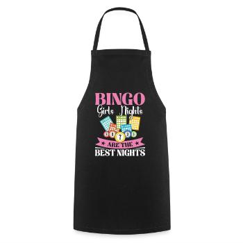 Bingokarte Perfekt für Spieleabende Frauen - Kochschürze - Schwarz - Vorne - AI Model Male 185 dark (185cm)