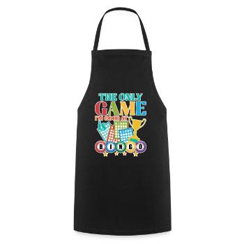 Bingo Gift for Bingo Players - Cooking Apron - black - Front - AI Model Male 185 dark (185cm)