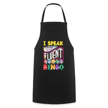 Bingo Geschenk für Bingospieler Lotterie - Kochschürze - Schwarz - Vorne - AI Model Male 185 dark (185cm)