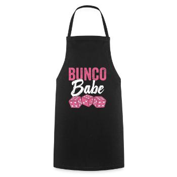 Bunco Babe Femme Bunco Soirée de dés pour femmes - Tablier de cuisine - noir - Devant - AI Model Male 185 dark (185cm)