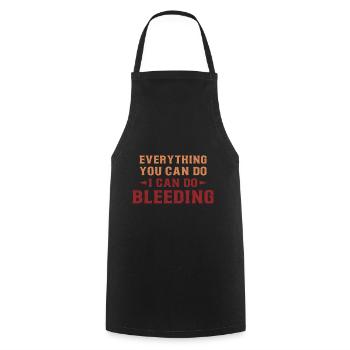 Feminism Saying Gift Vintage Emancipation - Cooking Apron - black - Front - AI Model Male 185 dark (185cm)