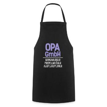 Opa Gmbh Geschenkidee Geburtstag lustig - Kochschürze - Schwarz - Vorne - AI Model Male 185 dark (185cm)