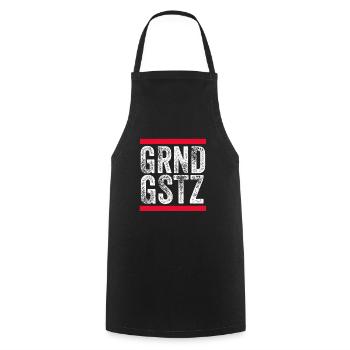 Basic Law Corona Virus birthday gift idea - Cooking Apron - black - Front - AI Model Male 185 dark (185cm)