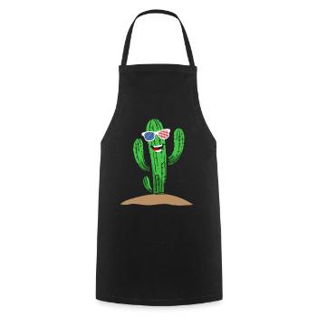 Trendige Kaktus USA Kunst-T-Shirts - Kochschürze - Schwarz - Vorne - AI Model Male 185 dark (185cm)