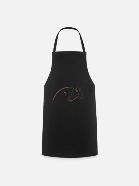 Seal Gift Saying - Cooking Apron - black