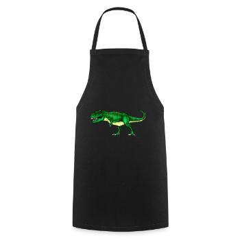 Dino T rex, Dinosaur, Rex Design - Cooking Apron - black - Front - AI Model Male 185 dark (185cm)