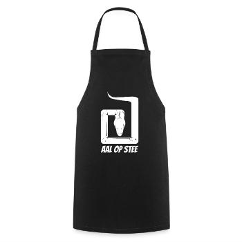 North North German East Frisia Low German Fish - Cooking Apron - black - Front - AI Model Male 185 dark (185cm)