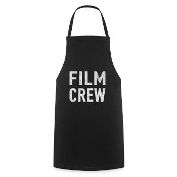 Film Crew Filmemacher Kameramann Kamerafrau - Kochschürze - Schwarz - Vorne - AI Model Male 185 dark (185cm)
