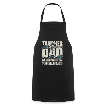 Taucher Dad Normaler Vater Viel Cooler Tauchen - Kochschürze - Schwarz - Vorne - AI Model Male 185 dark (185cm)