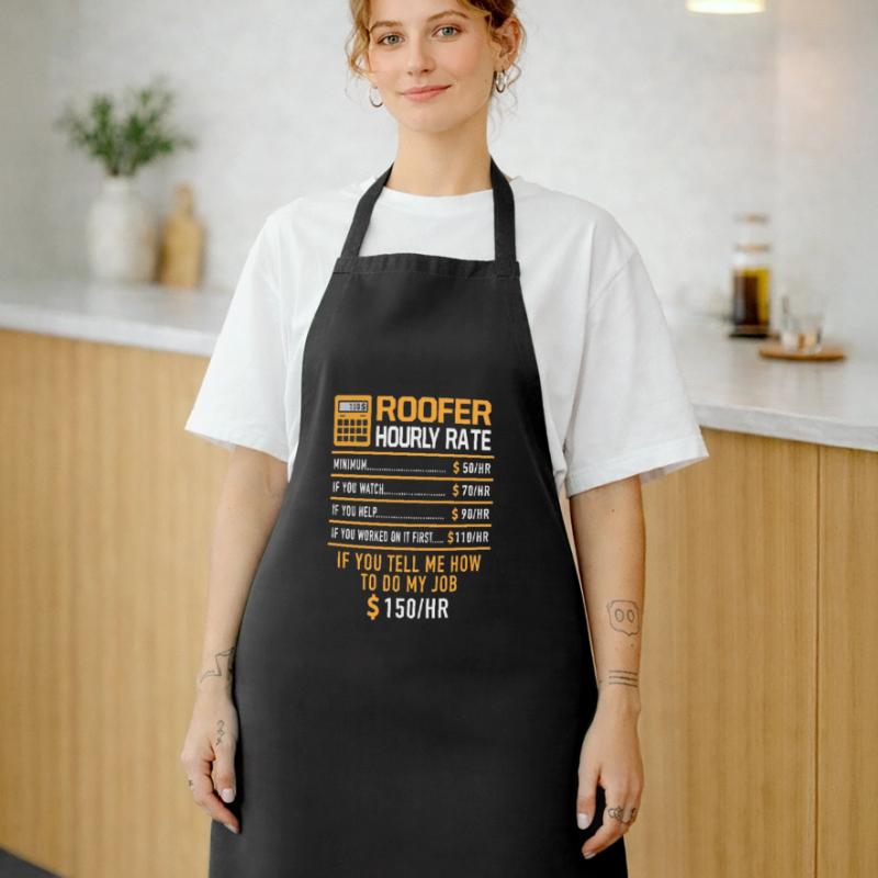 Roofer Hourly Rate Roofer Construction Site Shell Construction Cooking Apron