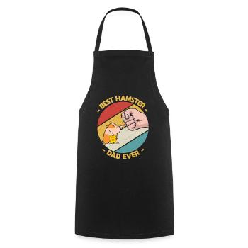 Vintage Best Hamster Dad Ever Hamster Lovers - Cooking Apron - black - Front - AI Model Male 185 dark (185cm)