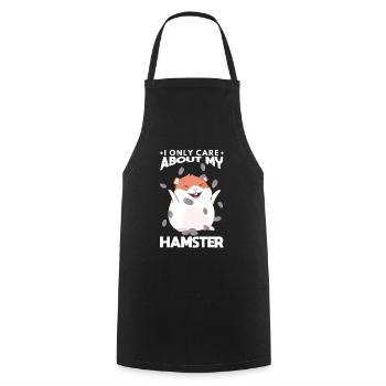 Hamsters Rodents Only Care About My Hamster - Cooking Apron - black - Front - AI Model Male 185 dark (185cm)